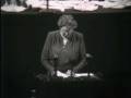 Eleanor Roosevelt addresses the United Nations on the ratification of the Universal Declaration of Human Rights