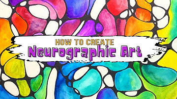 How to create beautiful Neurographic Art, engage neurons in the brain and reduces stress.