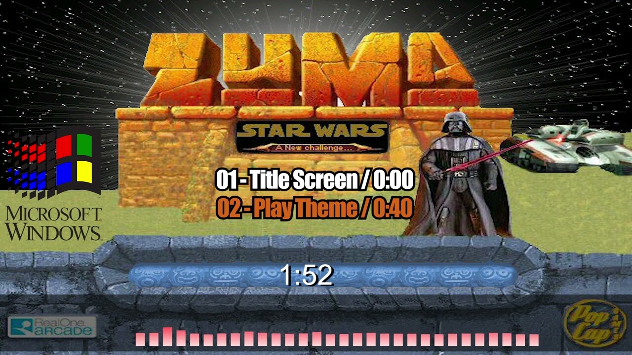 Zuma Star Wars OST  2007  PC   complete soundtrack in one video