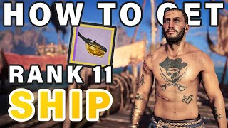 How to get a Rank 11 Ship Easily | Royal Custodian Armor Guide ► Skull & Bones
