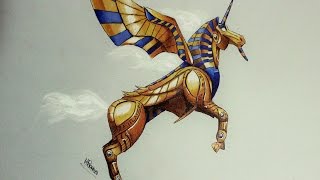☼ Speed Drawing ☼ : Robot Unicorn Attack 2