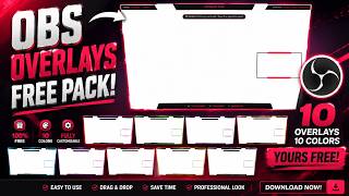 10 OBS Free Overlay Pack!