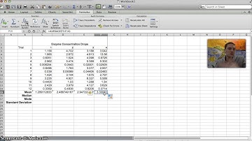 Calculating Mean, Median, Mode, &  Standard Deviation in Excel