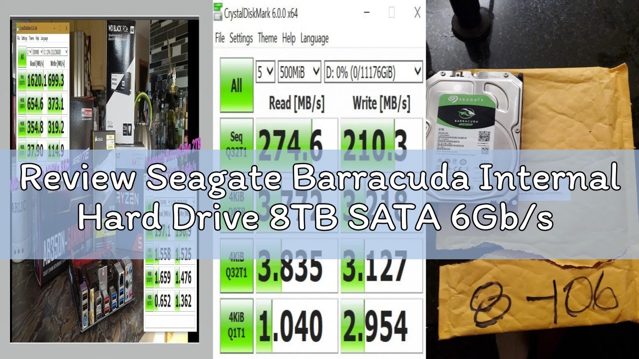 Review Seagate Barracuda Internal Hard Drive 8TB SATA 6Gb/s 256MB