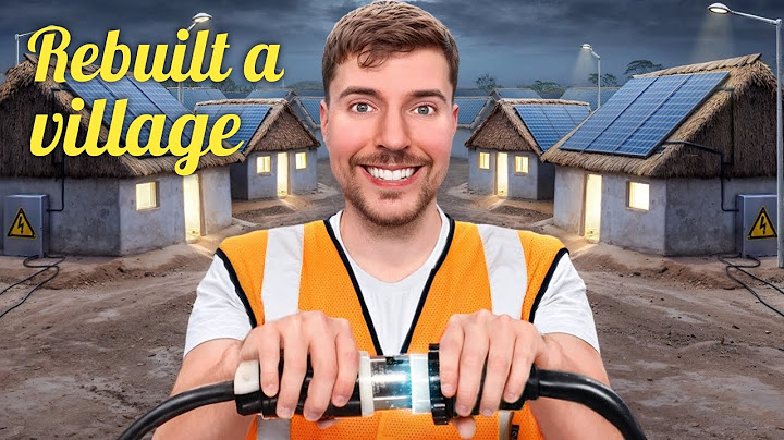 We rebuilt a village #Mr beast