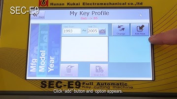 How to Creat User Key Profile with SEC E9