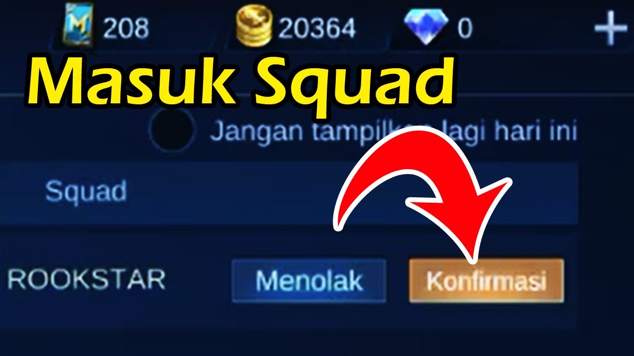 Cara Menerima Undangan Squad Di Mobile Legends, Masuk Cara Menerima Undangan Squad Di Mobile Legends, Masuk