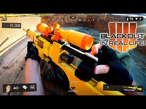 Nerf meets Call of Duty: BLACKOUT in real life! (First Person Shooter)