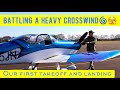 1st TAKEOFF AND LANDING EVER!! PT.1 Our first flying adventure from NC to Nashville!!
