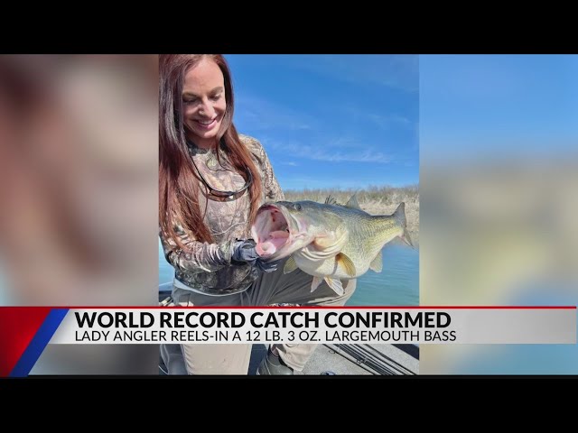 Lady angler catches world record largemouth bass in Texas 