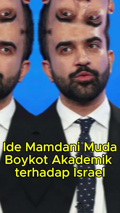 Darah Muda Mamdani buat Tulisan untuk boykot akademik terhadap israel #shorts #short