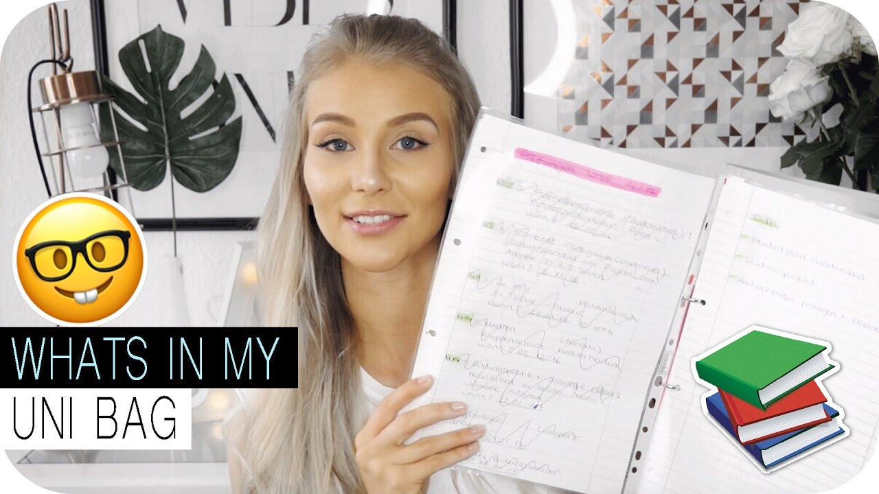 MEINE TOP UNIHACKS + WHATS IN MY UNI BAG TAG - DAS studiere ich... | AnaJohnson