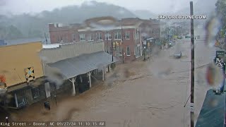 Aftermath of Helene in Boone