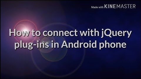 How to connect jQuery and jQuery UI plug-ins in Android phone.