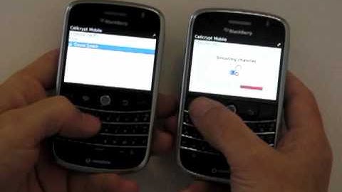 Cellcrypt Live Call Between BlackBerry Smartphones
