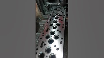 6 Cylinder Engine Head  Resurfaceing #head #velve  #resurfacing #shorts