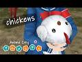 Anime City - hugging chickens