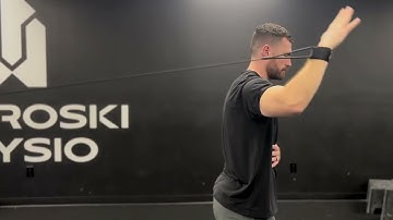 J-Band Split Stance 90/90 Shoulder Internal Rotation