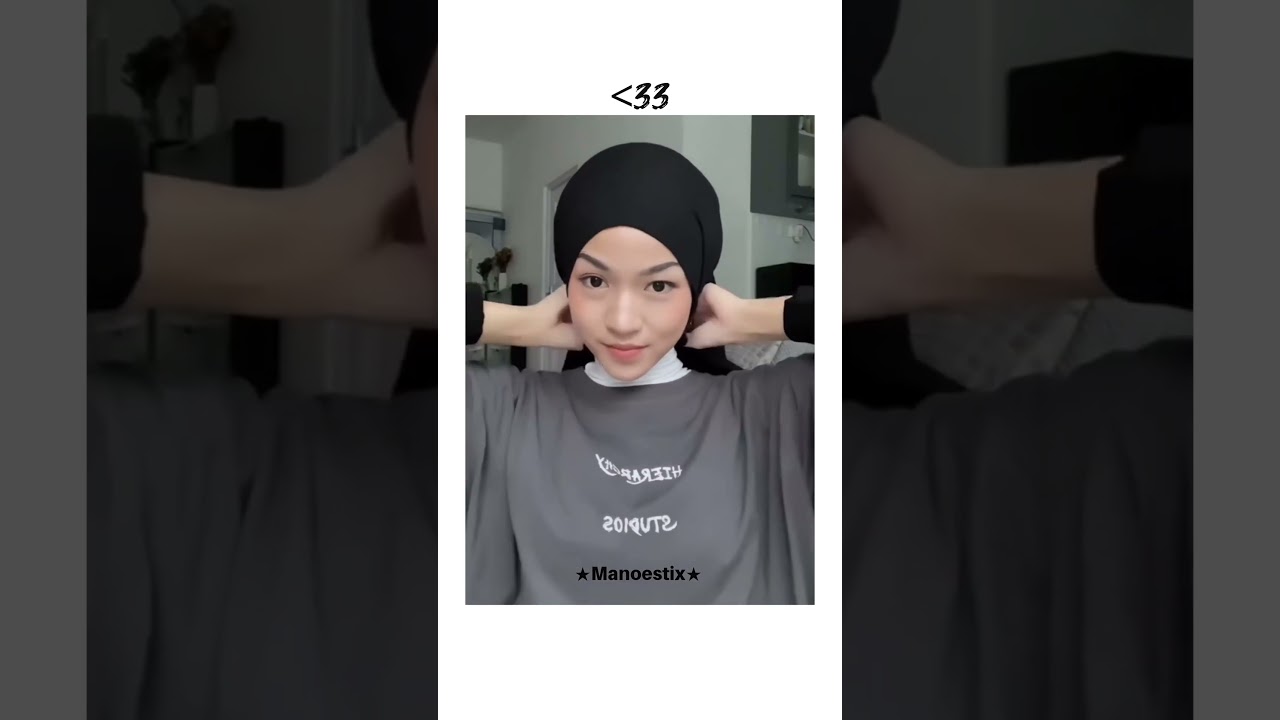 No Cap Hijab Tutorial #muslimcontent#hijabi#aesthetic#youtube#hijabstyle#hijabfashion#collegehijab