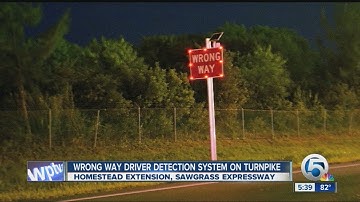 Wrong-way driver detection system on Turnpike