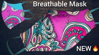 NEW Very Easy New Style Pattern Mask Face Mask Sewing Tutorial DIY Breathable 3 Layers Mask