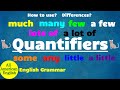 Quantifiers in english  some or any much or many  how to use  grammar  all american english