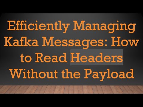 Efficiently Managing Kafka