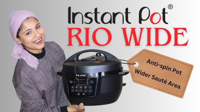 Instant Pot RIO Wide Plus Pressure Cooker, 7 1/2-Qt