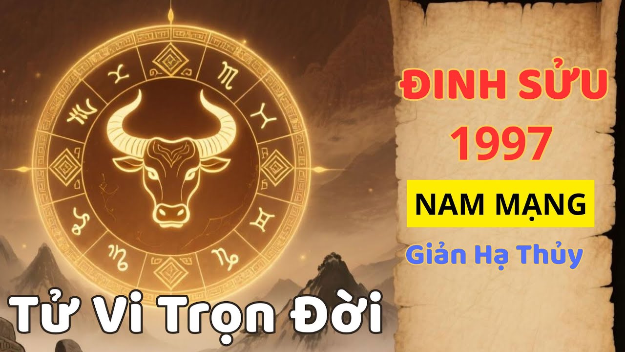 TỬ VI TRỌN ĐỜI – Tuổi Đinh Sửu 1997 Nam Mạng | Kiên Định, Trầm Ổn, Phúc Dày Như Đất