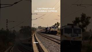 Last Diesel run of GOLGUMBAZ Express #trainvideos #railgadi #indianrailways #train #railgadi #trains