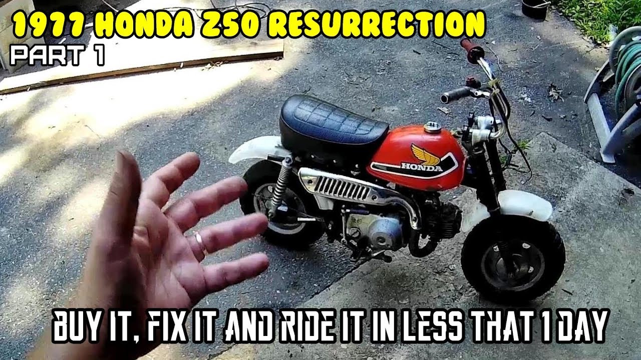 Honda Z50 1977 Pt 1 Facebook Marketplace Motorcycle Resurrection Junk To Running In A Day Youtube