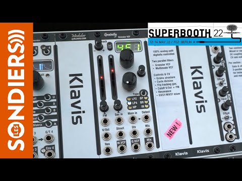 [SUPERBOOTH22] KLAVIS GRAINITY - Filtre multimode et granulaire