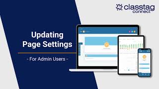 Admin Basics: Updating Page Settings