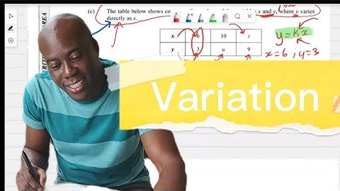 Algebra||Variation||#dellymathsconcepts #cxcmaths #grade10 #variation #algebra