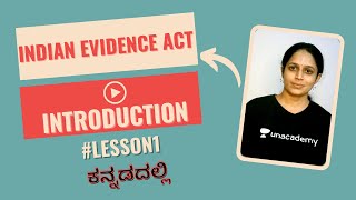 Introduction to Indian Evidence Act l Lesson #1 ಕನ್ನಡದಲ್ಲಿ Law Lecture Series l Aparna Bhat screenshot 3