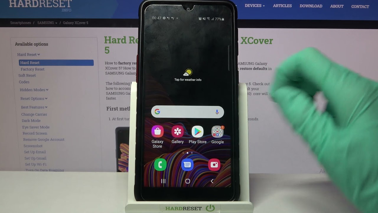 How to Turn Off Auto Rotate Screen on Samsung Galaxy XCover 5 Disable