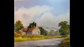 A Cottage in Yorkshire  watercolour.