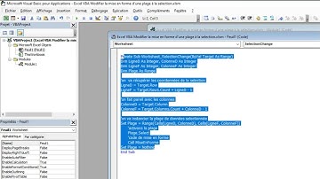 Excel VBA - Modifier la mise en forme d