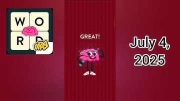 WordBrain Brainy’s Clue Hunt Event July 4, 2025 - All Parts | Full Gameplay & Solutions