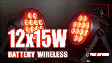 The Ultimate 12x15W Battery Par Light | Waterproof, Wireless, and Powerfully Bright!