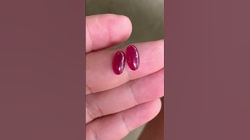 Giao lưu đôi ruby Yên Bái chất kinh 7.15ct giá 7.2 triệu #love #gem #daquy #ruby
