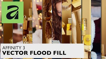 AFFINITY 3 VECTOR FLOOD FILL tool | How To | Create Xmas Cards Slicing | Canva