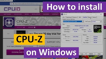 How to install CPU-Z on Windows