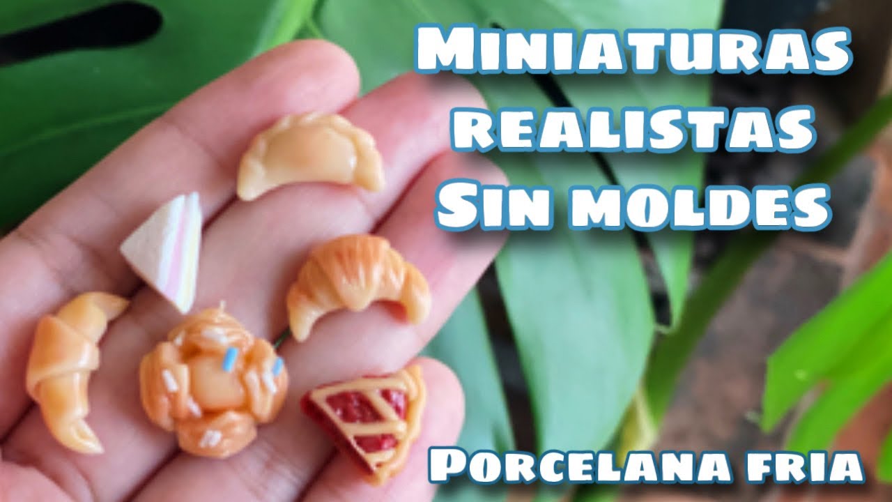 Cómo hacer mini medialuna, pastelito, empanada, frola y sanguchito de miga porcelana fría sin moldes