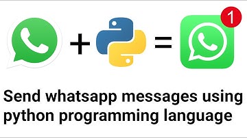Send any messages in WhatsApp using python programming language ||Python project||