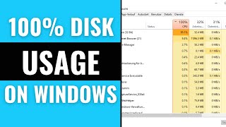 How to Fix 100% DISK USAGE in your Laptop?