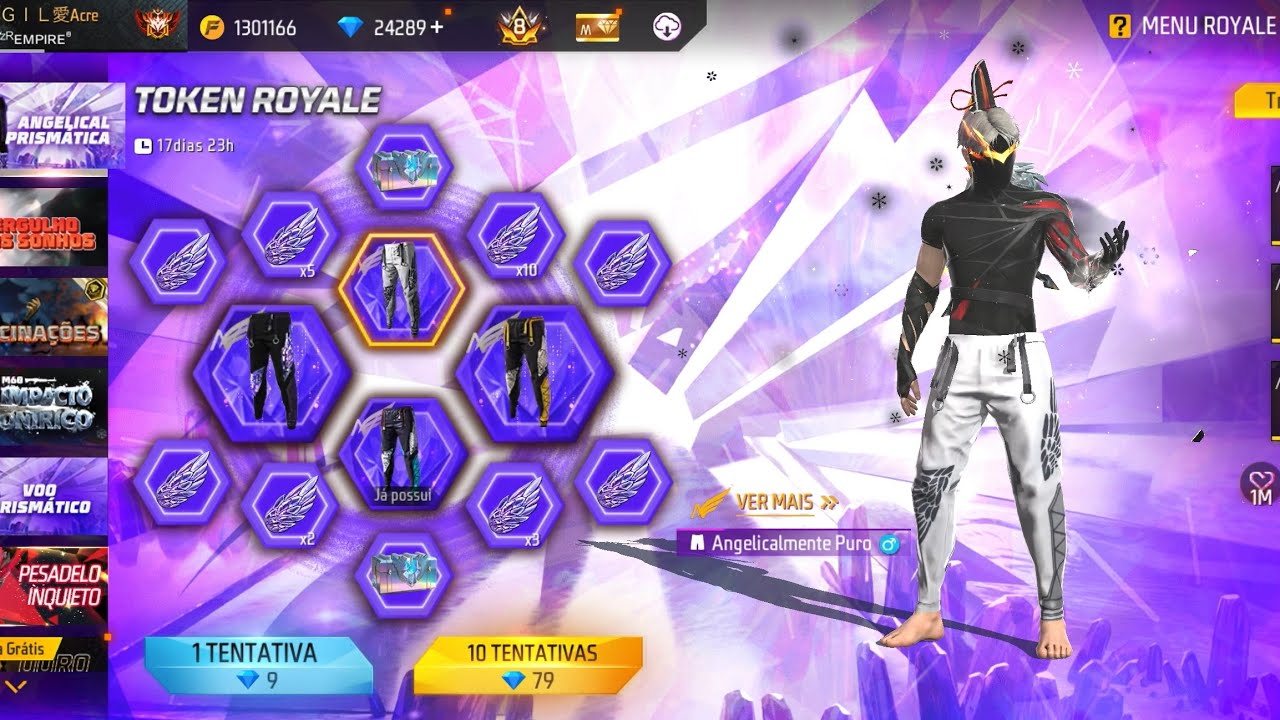 EVENTO CALÇA ANGELICAL FREE FIRE. QUANTOS DIMAS GASTEI?? 