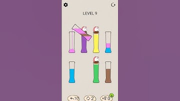 CAN YOU SOLVE (SORT) IT? 🤔 | SortPuz Level 9 & 10 #tutorial #howto #solve #satisfying #game #shorts