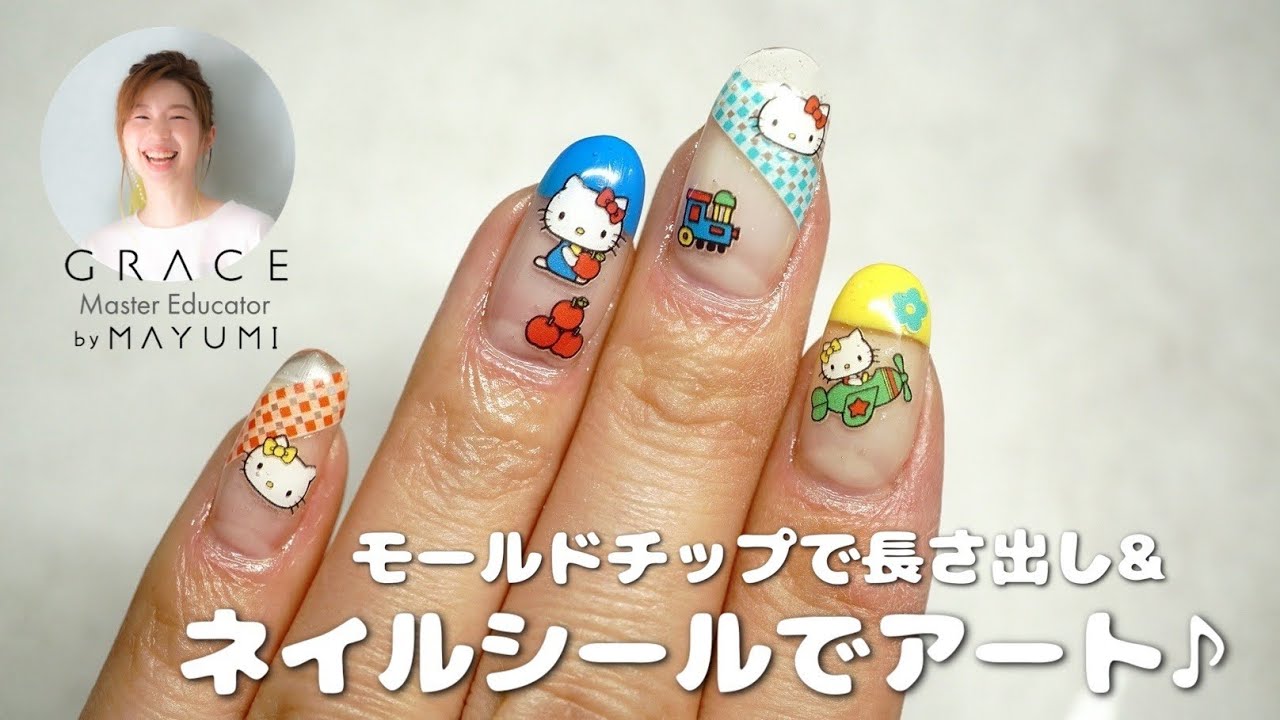 ネイルシールでアート💖