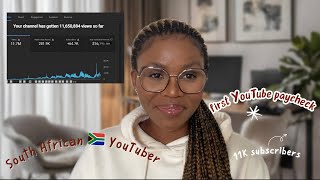 My first YouTube paycheck 💸 | How much YouTube paid me for 468,000 views | SA🇿🇦 YouTuber